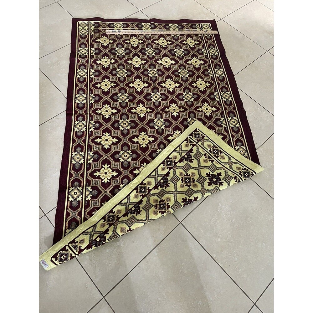 RARE Pakistan Rug 100% Cotton Dwar Hand Woven Himalayan FAST SHIPPING - Picture 5 of 16